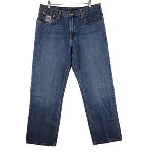 Cinch Jeans Mens 35x29 Blue Relaxed Fit Straight Leg Denim MB92834 003